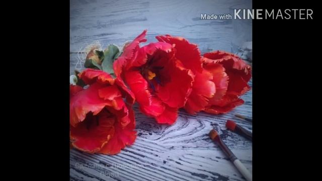 Тюльпаны Попугайный сорт "Амезинг Пэррот" ( мои работы) смотреть онлайн