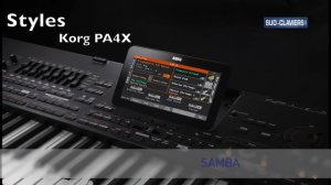 Extraits Korg PA4x : Styles
