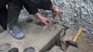 Как достать керн из отверстия