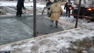 Заливка бетонных площадок под автомобиль д. Гари