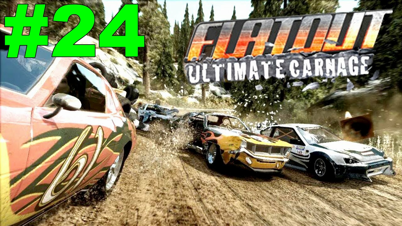 ?FlatOut: Ultimate Carnage. Прохождение на автомобиле "CTR". Кубки с 1 по 5. #24