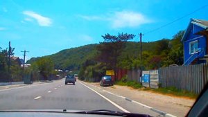 Дорога из Краснодара в Сочи, через пос. Ольгинка
