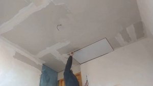 Шпаклевка гипсокартонного потолка