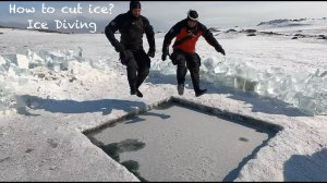 Подлёдный дайвинг. Как пропилить майну во льду?