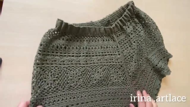 Ажурные шорты крючком Мастер-класс вязание