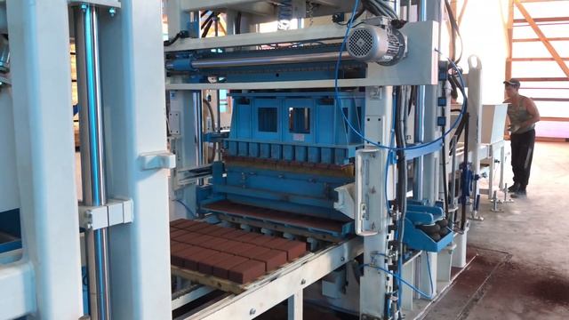 Производство тротуарной плитки вибропресс OBPROM BSH-600 смотреть онлайн