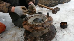 Замена переднего тормозного диска на Камазе