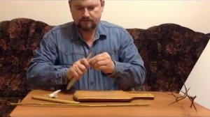 Изготовление духового ружья из камыша с применением шипов дикой акации.