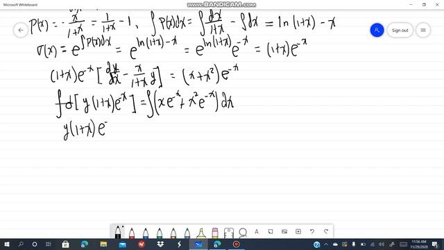 12. (1+x) dy/dx-xy=x+x^2. Ecuaciones lineales. Alexander Estrada смотреть онлайн