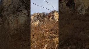 Савранская Канатная Дорога. Подъем, спуск и неожиданная остановка.