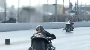Peter Svensson Top Fuel Bike Running 5.72 in Slowmotion