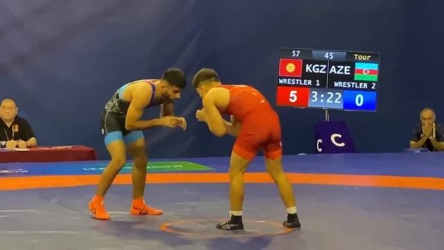 ИСЛАМ ОЮНДАРЫ: Алмаз Сманбеков (КР) - Али Рзазаде (АЗ) / 57 kg смотреть онлайн