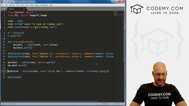 Radio Buttons with TKinter - Python Tkinter GUI Tutorial 12 смотреть онлайн