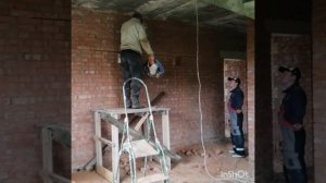 Делаем проем в несущей стене construction work