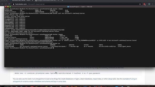 Docker - How to install MS SQL server container on Mac смотреть онлайн
