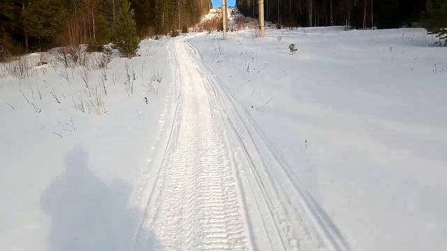 Мотоцикл Скаут-3 200см3. Покатушки по тропам снегохода.mp4