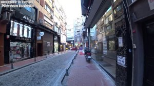 Ткани в Турции. Улица Османбей  -много магазинов тканей в центре Стамбула