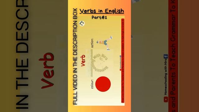 #verbs #verbsinenglish #verb #typesofverbs #part1