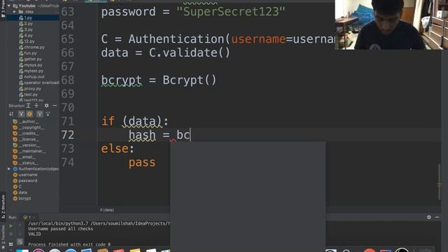 Username and Password validation + Hashing in Python  (Part 2)