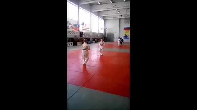 Касатов Михаил первые соревнования по дзюдо.