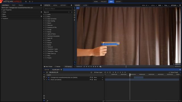 Hitfilm 4 Express Muzzle Flash/Gunfire Effect! смотреть онлайн