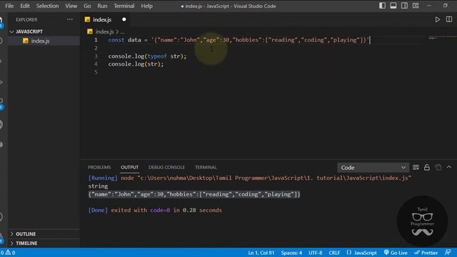 JSON | Tutorial in Tamil | Tamil Programmer