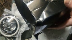 распаковка фар с Али светодиодные на гольф 2