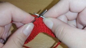 Мотив спицами "цветок"/вязание для начинающих.