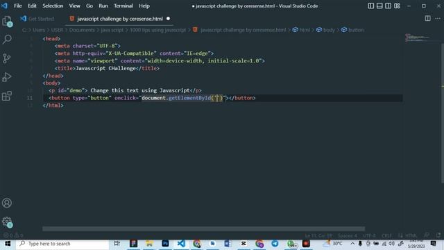 How to change HTML content Using JavaScript (JavaScript Challenge) #javascript #Javascriptchallenge