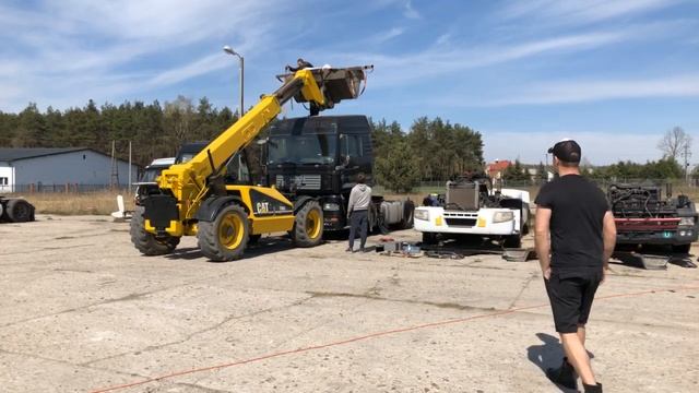 Прямая трансляция?Снимаем Кабину с MAN TGA 18.400 2007г Разборка Европейских Грузовиков Тягачей