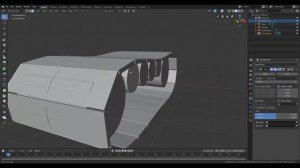 моделирование танка в Blender