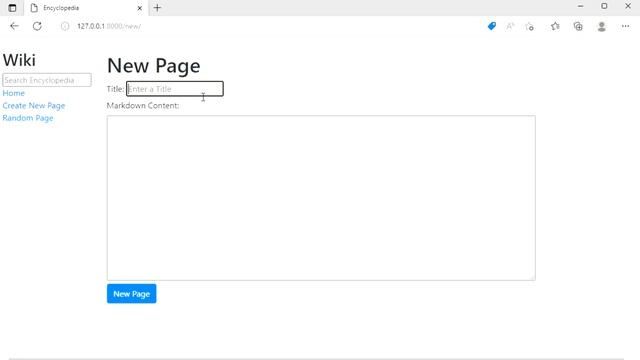 Project 1 - Wiki (Web Programming with Python and JavaScript) смотреть онлайн
