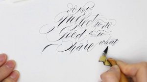 Writing Hebrews 13:16 in Modern Calligraphy by Master Penman Connie Chen