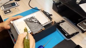 Чистка дисплея от клея OCA