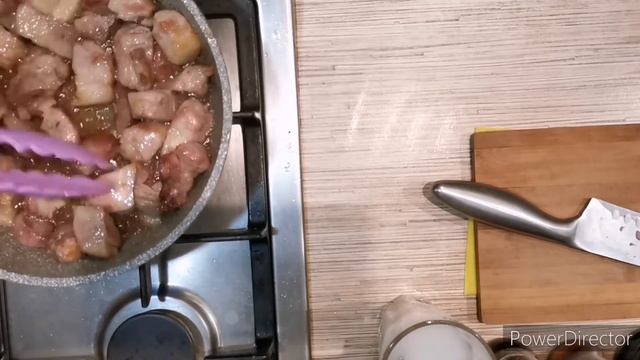 Фунчоза со свининой и овощами