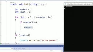 Prime Number in C# [Hindi]