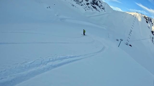 В Красной Поляне выпал снег, сколько? смотреть онлайн