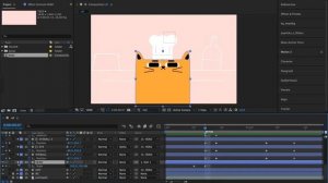 Анимация кота-повара в After Effects