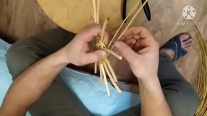 Плетение круглого донышка из ивы в быстром темпе || Quick tutorial on weaving willow round base