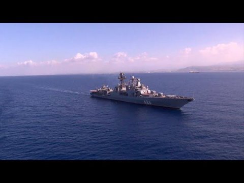 Корабли ВМФ РФ под Тартусом: кадры учений российских моряков в Сирии