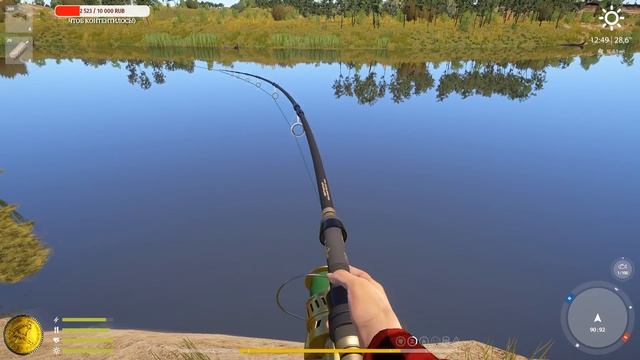 Русская рыбалка 4! Контроль и Вываживание рыбы - Осетр Русский. смотреть онлайн