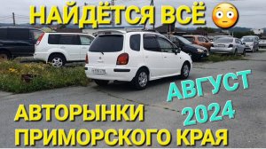 АВТОРЫНКИ ПРИМОРСКОГО КРАЯ, АВГУСТ 2024