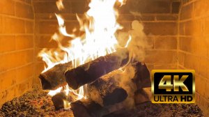 🔥 Огонь камина: Пол часа релаксации в 4К.  АСМР