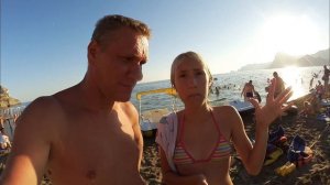 Судак. Заселяемся. Алчак гора. Пляж в Судаке. Черное Море.