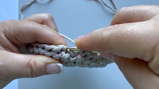 Плотный узор крючком