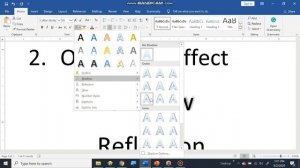 Formatting Text Using Font Effects for Kids(Outline Color, Shadow, Reflection, Glow and 3-D Format)