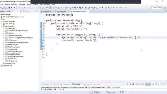 Reverse String in Java | Learn java programming from beginning. смотреть онлайн