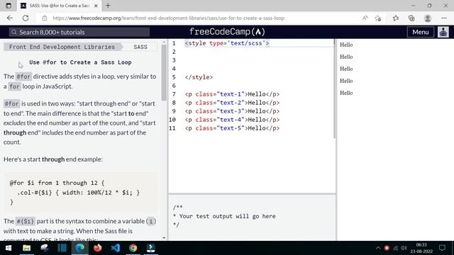 SASS - Full Stack Development - class 70