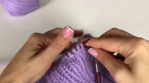 Шапка из пуха норки резинкой 1*1