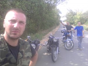 Мото покатушки на советских мотоциклах по лесу.